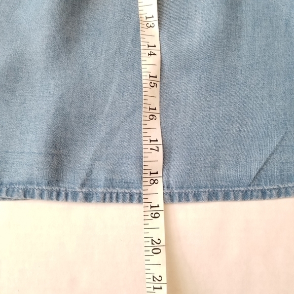 Harper Heritage Small Blue Chambray Smocked Top - Picture 5 of 11
